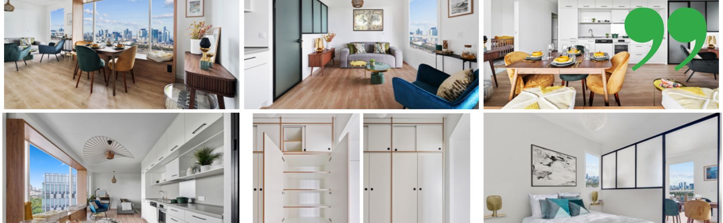 Visuels de l'intérieur des appartements LOJI par Bouygues Immobilier