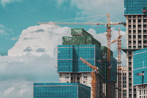 Des bâtiments en construction