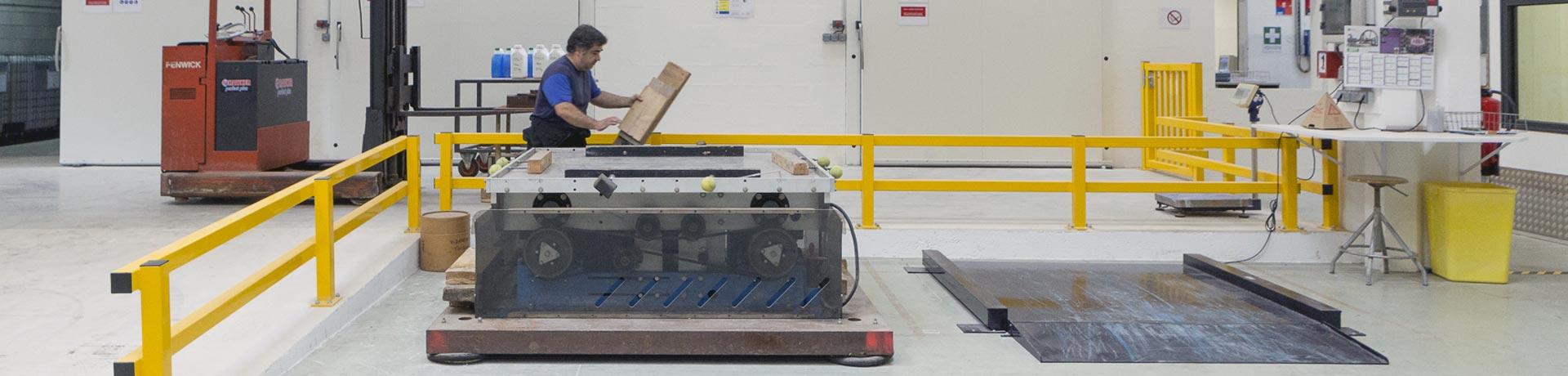 A man doing a check-up on a packaging