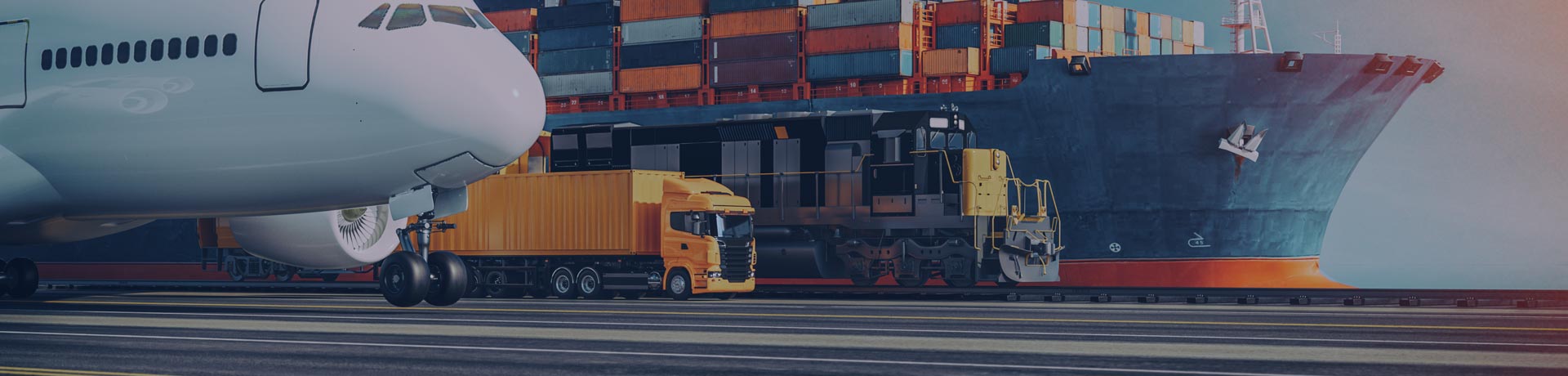 All means of transportation aircraft, truck, cargo ship