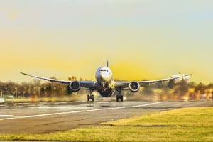 Aircraft on take-off