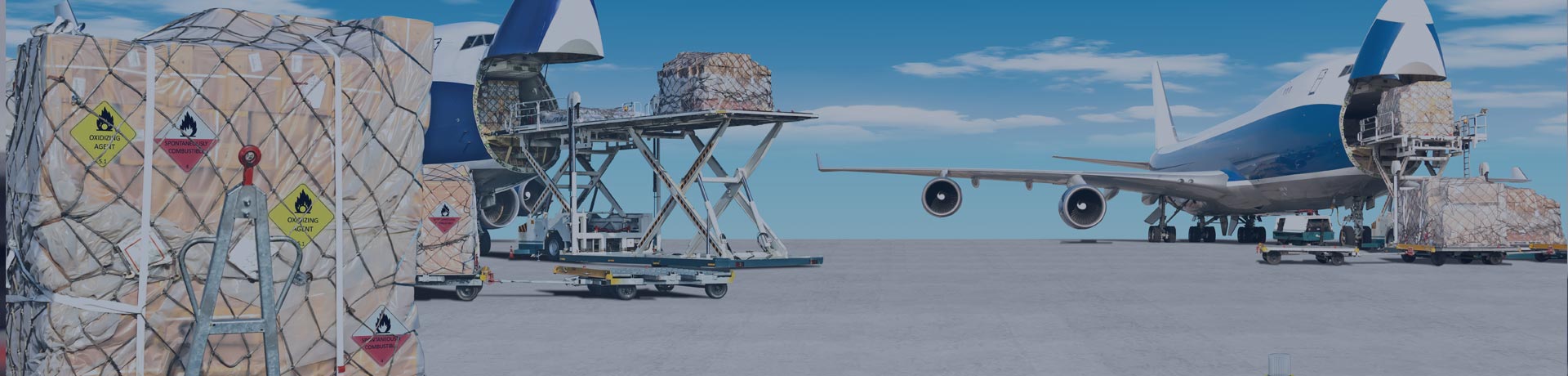 Avion transportant des marchandises dangereuses