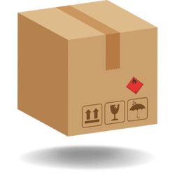 Dessin chute emballage marchandise dangereuse