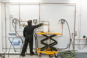 essais chimiques sur emballage