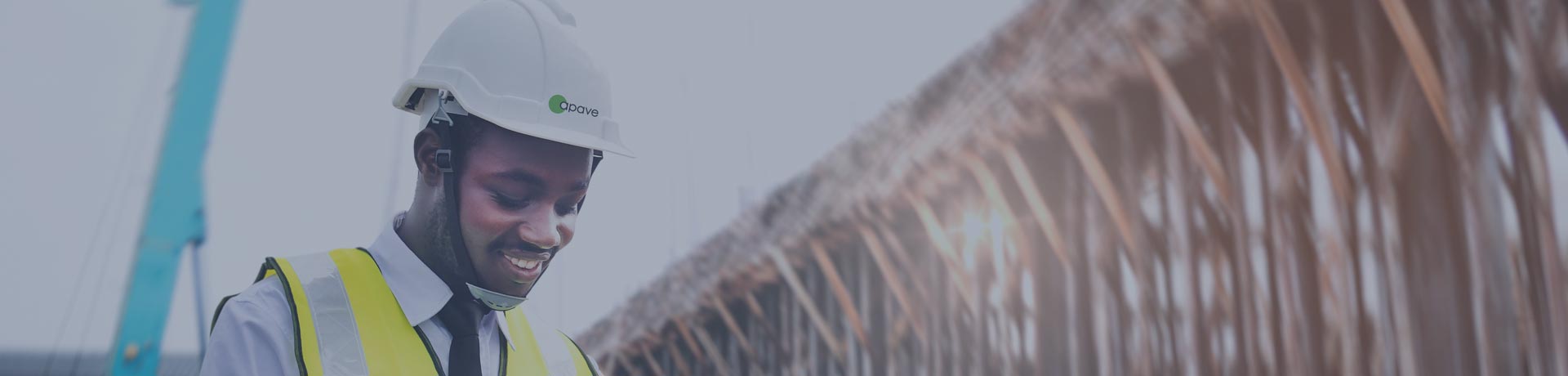 Apave inspector on a construction site in West Africa