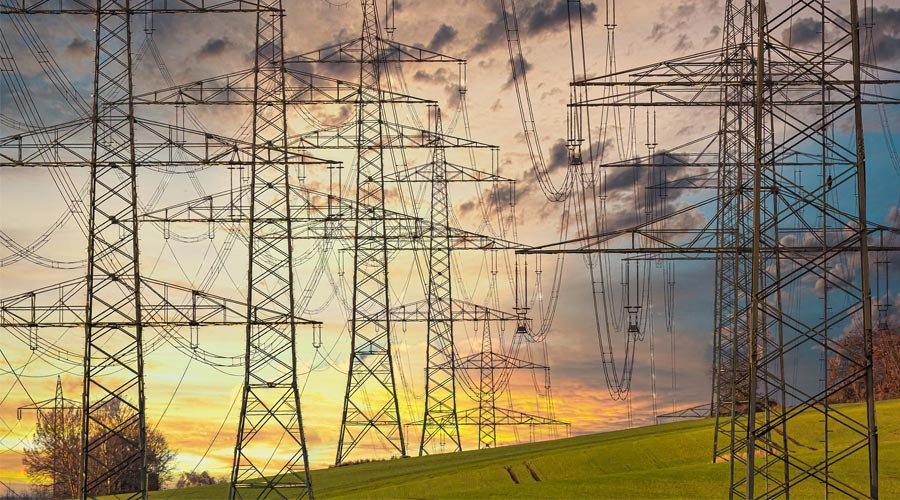 High voltage lines