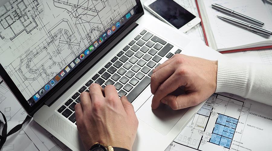 studies of an architectural plan