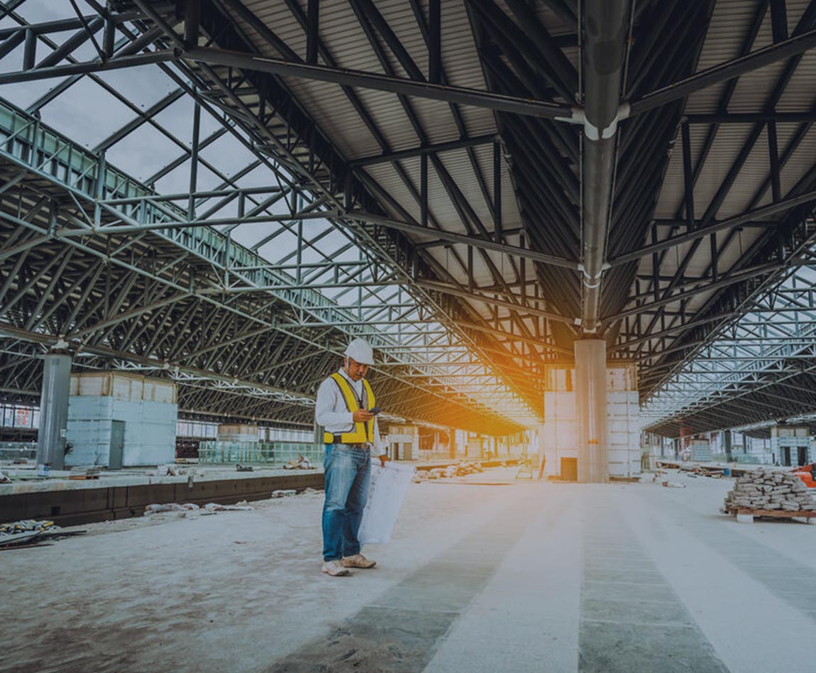 Works and inspection in a train station