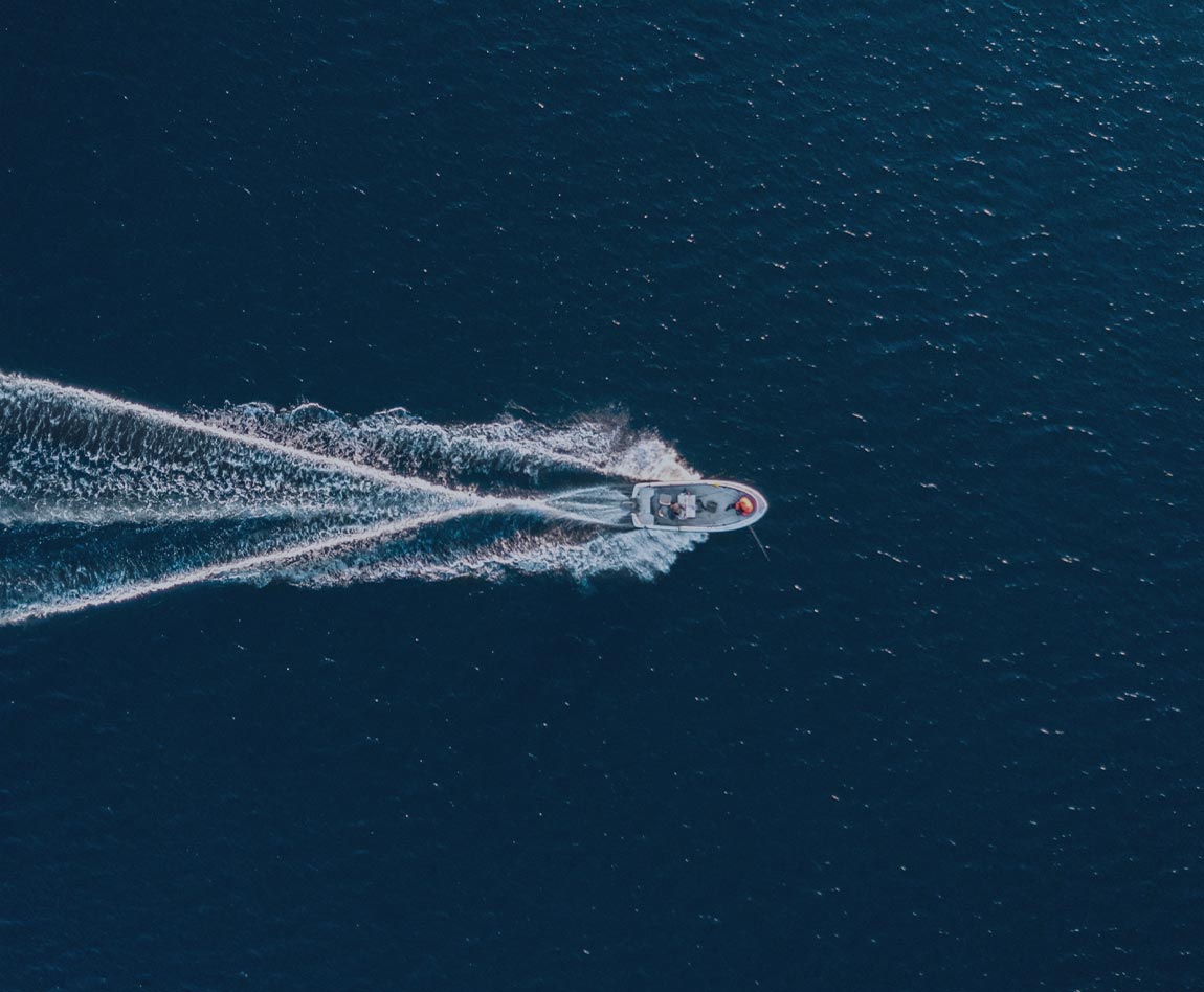 Vessel on the sea