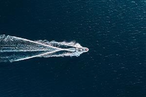 Vessel on the sea