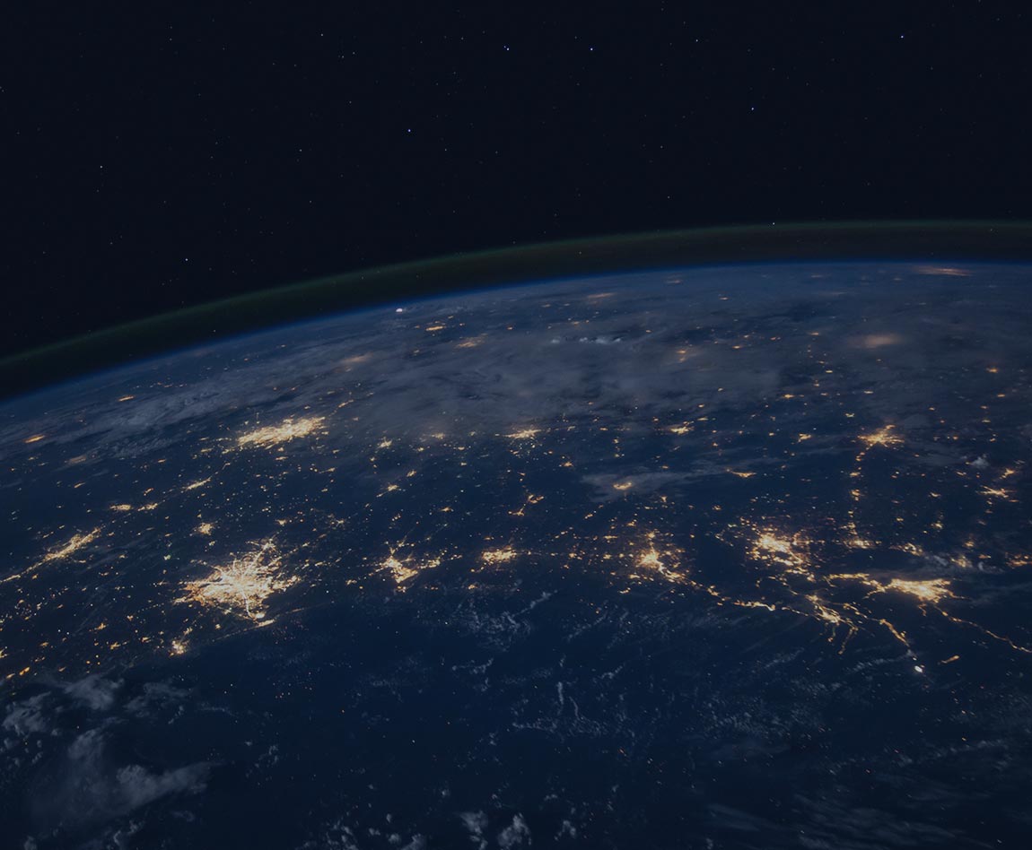 world with lights