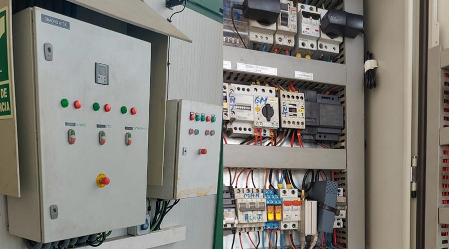 Unidades de descontaminación de suelos. Panel de control