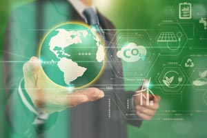 horizon with lots of factory fumes