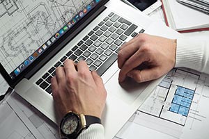 worker verifying plans