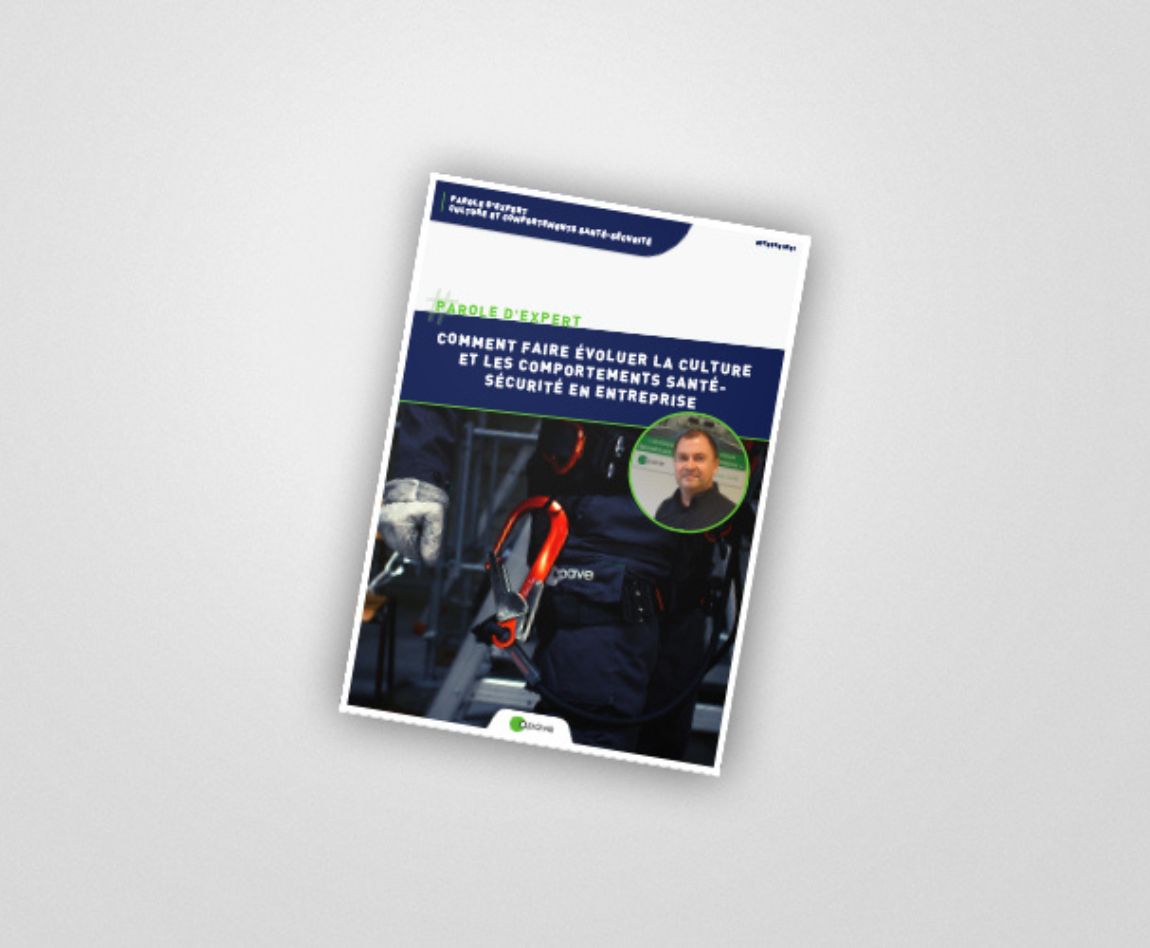 Visuel de la parole d'expert Apave sur la culture santé et sécurité au travail