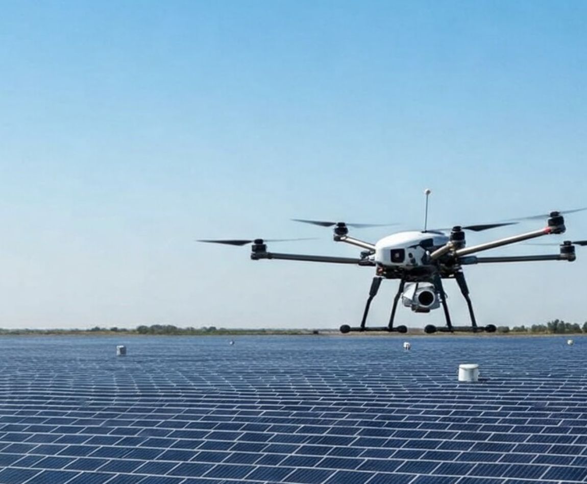 Photovoltaïque IA drone autonome