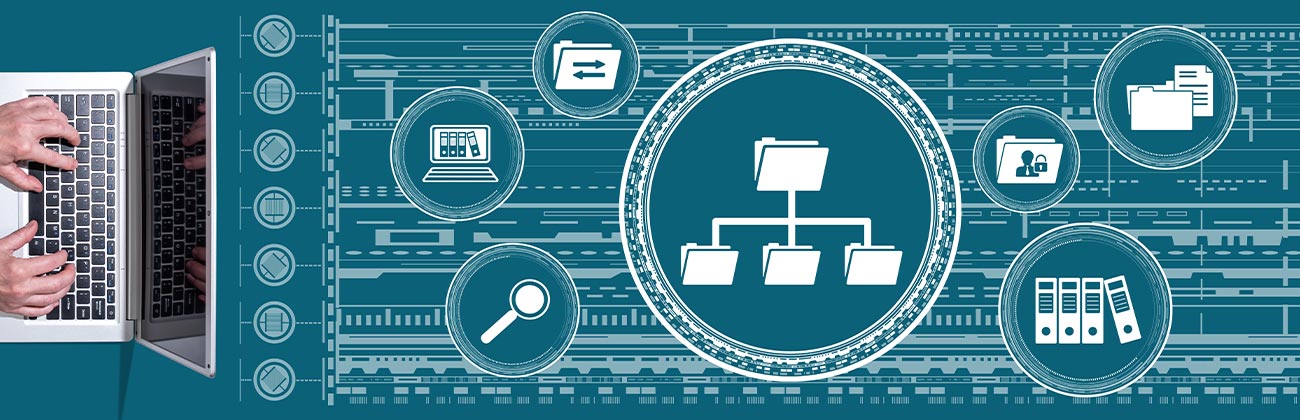 Schéma représentant la gestion des documents et données personnelles