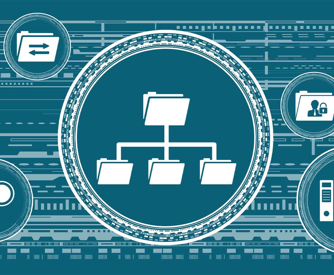 Schéma représentant la gestion des documents et données personnelles