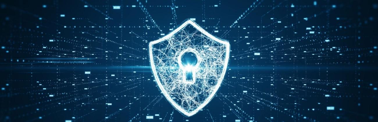 Serrure flottant au milieu de données numériques