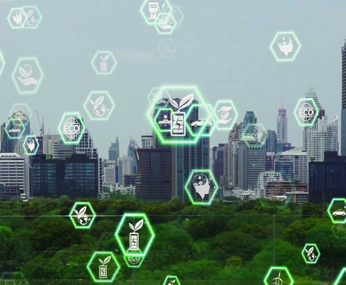 La technologie de la ville verte s'oriente vers un concept d'altération durable grâce à l'énergie propre, au recyclage et à la gestion des déchets zéro pour réduire la pollution.