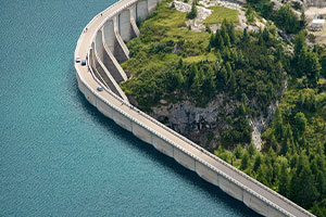 Réservoir - barrage hydraulique