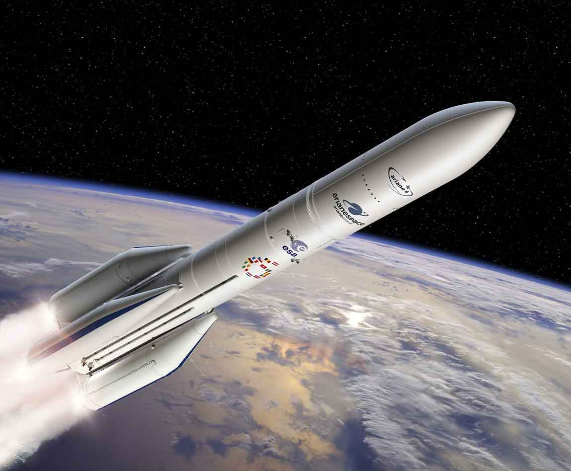 Photo de la fusée Ariane 6 par ArianeGroup et l'ESA