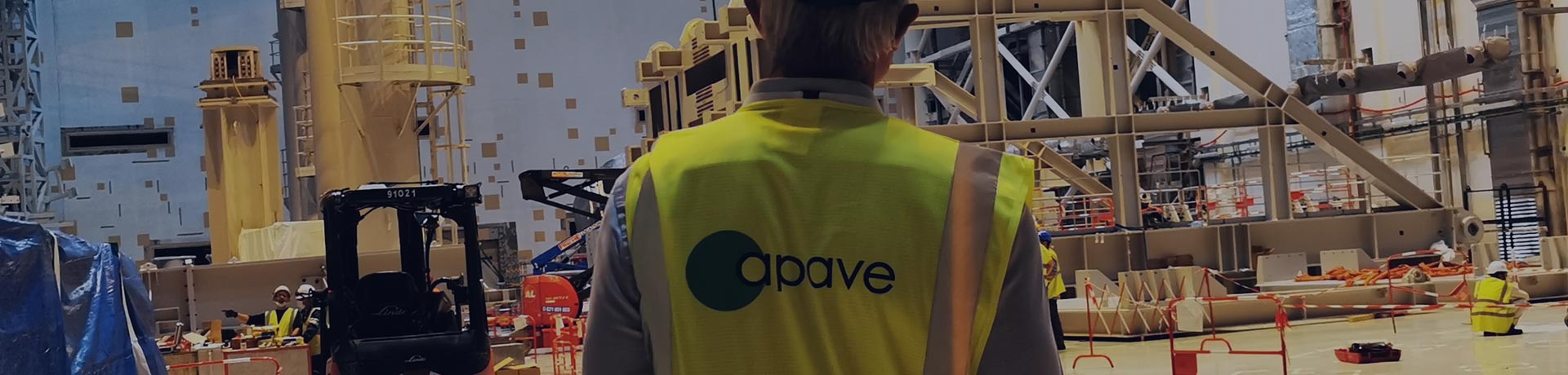 Ispettore Apave in un cantiere