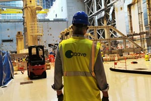 Apave inspector on a building site