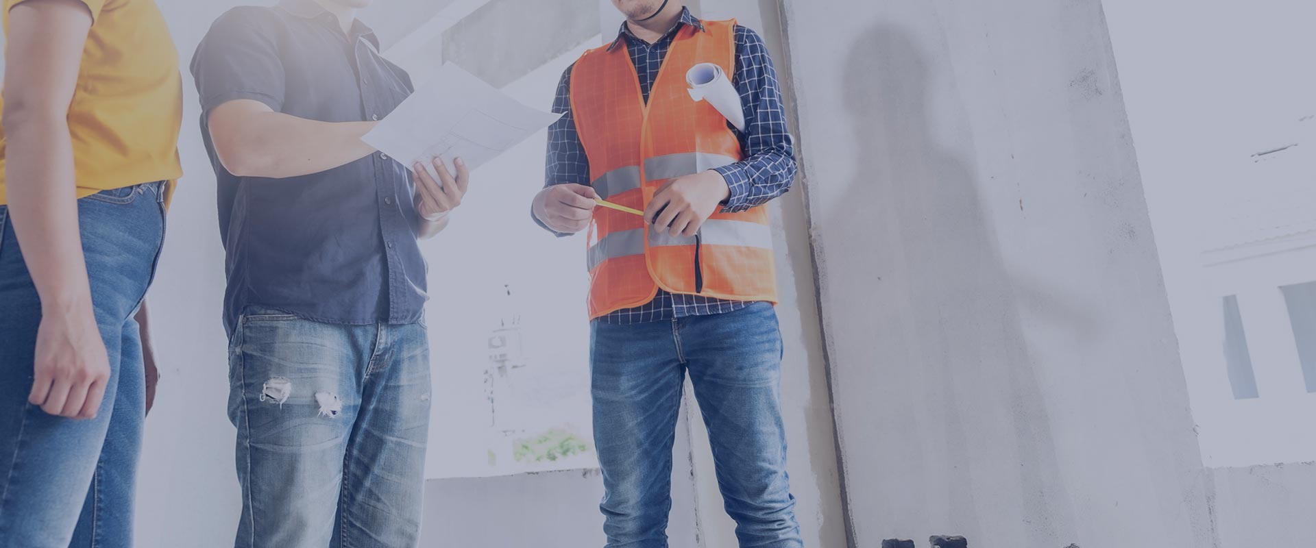 employees on a construction site