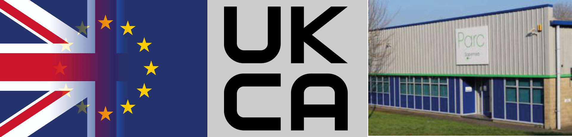 Drapeau brexit logo ukca et parc