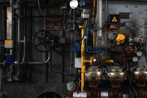 Inspection of a thermal pressure installation