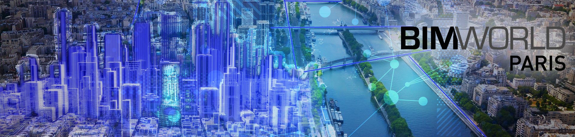 modelisation 3D d'un quartier sur une photo de ville existante