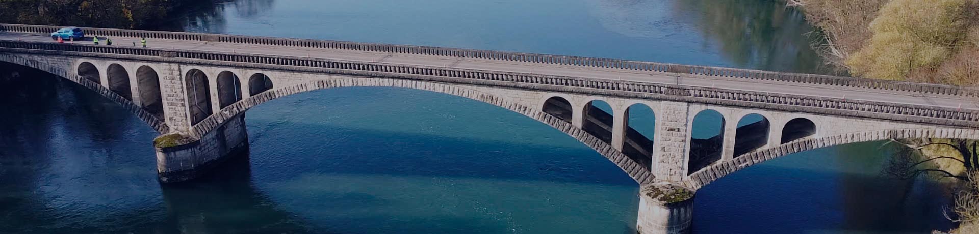 Pont de Lagnieu vu depuis le Rhône