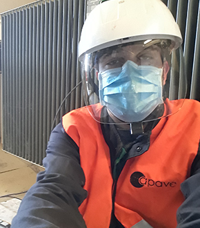 Photo of Cédric Pierron in Apave uniform