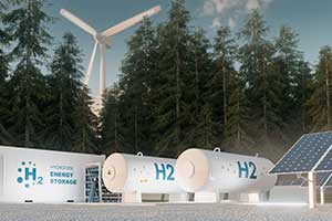 Différents éléments de stockage de l'hydrogène