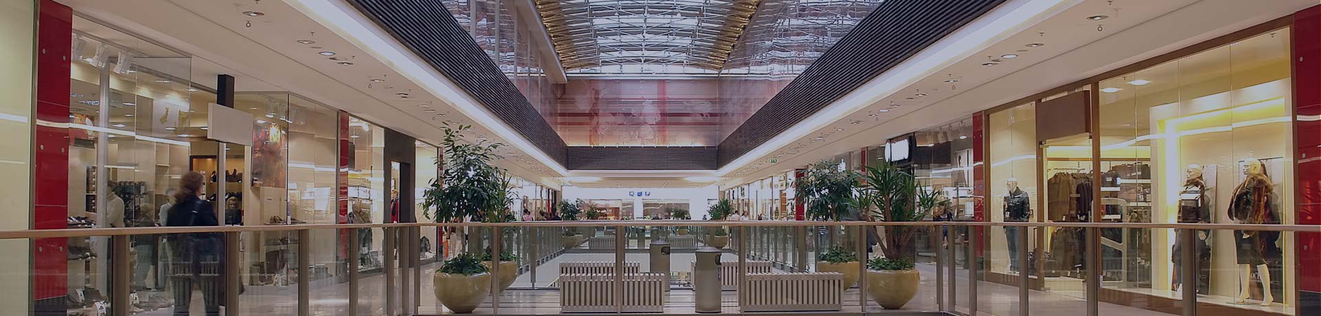 Interior of a shopping centre