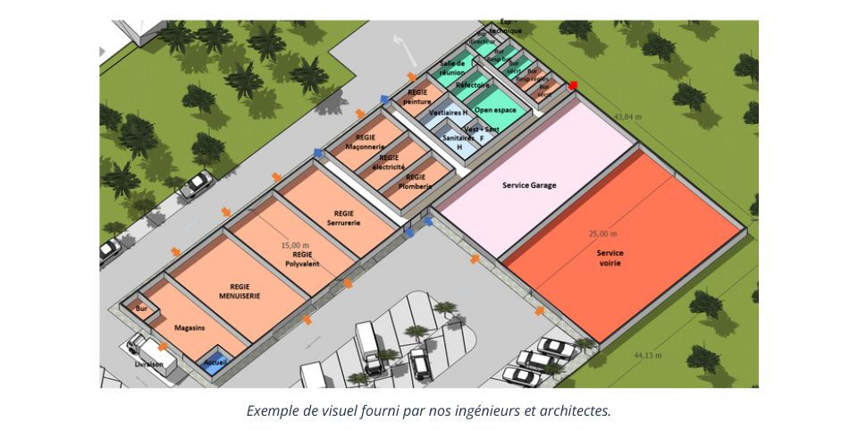 Un plan dessiné par les ingénieurs et architectes Apave Performances Immo