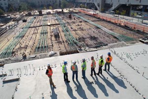 Men on a construction site